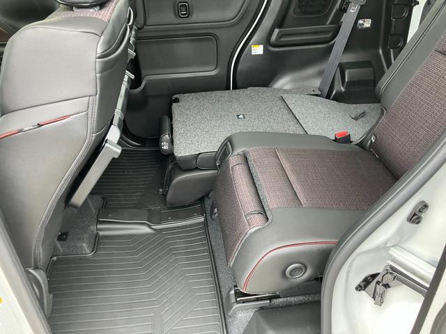 スペーシアカスタム ハイブリッドXSターボ メーカーオプション9インチナビ 全方位モニター ビルトインETC 前後ドラレコ 両側PSD 電動パーキングブレーキ ステアリングヒーター アダプティブクルーズコントロール シートヒーター(43枚目)