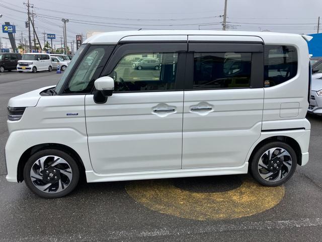 スペーシアカスタム ハイブリッドXSターボ メーカーオプション9インチナビ 全方位モニター ビルトインETC 前後ドラレコ 両側PSD 電動パーキングブレーキ ステアリングヒーター アダプティブクルーズコントロール シートヒーター(73枚目)