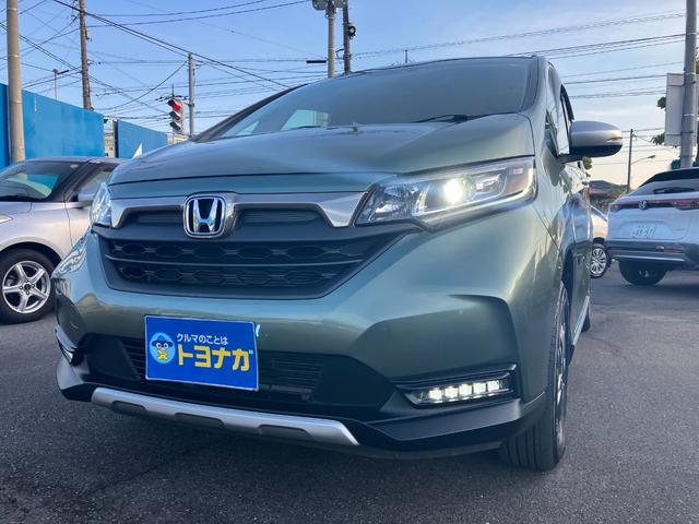 フリードハイブリッド ハイブリッド・クロスター 4WD 純正インターナビ バックカメラ 両側パワースライドドア アクティブコーナーライト 前後ドラレコ ビルトインETC ヒーター付きコンビシート LEDオートライト 雹凹(50枚目)