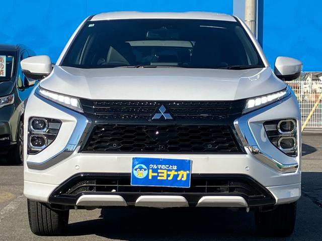 エクリプスクロスＰＨＥＶ Ｐ　４ＷＤ　スマートフォン連携ナビ　フルセグＴＶ　マルチアラウンドモニター　マイパイロット　ＬＥＤ　パワーシート　シートヒーター　ステアリングヒーター　クルーズコントロール　パワーバックドア　雹凹（2枚目）