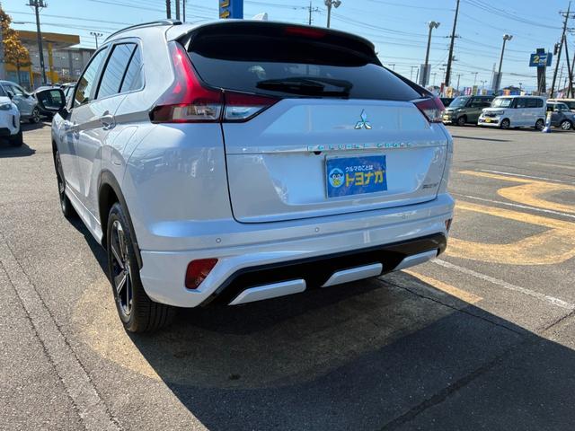 エクリプスクロスＰＨＥＶ Ｐ　４ＷＤ　ルーフレール　スマートフォン連携ナビ　フルセグＴＶ　マルチアラウンドモニター　マイパイロット　ＬＥＤ　Ｐシート　前席後席シートヒーター　ステアリングヒーター　　パワーバックドア　雹凹（54枚目）