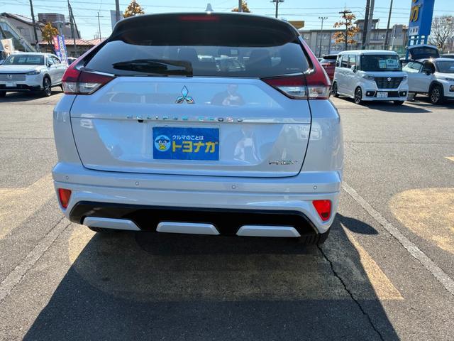 エクリプスクロスＰＨＥＶ Ｐ　４ＷＤ　ルーフレール　スマートフォン連携ナビ　フルセグＴＶ　マルチアラウンドモニター　マイパイロット　ＬＥＤ　Ｐシート　前席後席シートヒーター　ステアリングヒーター　　パワーバックドア　雹凹（57枚目）