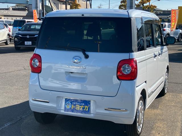 ムーヴキャンバス セオリーＧ　ナビ　フルセグＴＶ　バックカメラ　両側パワースライドドア　ＬＥＤオートライト　フォグランプ　コーナーセンサー　シートヒーター　フロアマット　ドアバイザー　ステアリングスイッチ　　雹凹（5枚目）