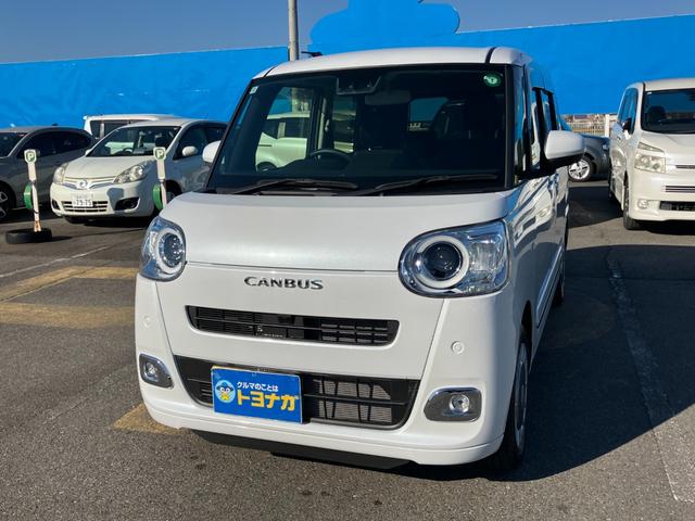 ムーヴキャンバス セオリーＧ　ナビ　フルセグＴＶ　バックカメラ　両側パワースライドドア　ＬＥＤオートライト　フォグランプ　コーナーセンサー　シートヒーター　フロアマット　ドアバイザー　ステアリングスイッチ　　雹凹（52枚目）