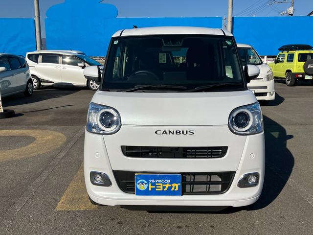 ムーヴキャンバス セオリーＧ　ナビ　フルセグＴＶ　バックカメラ　両側パワースライドドア　ＬＥＤオートライト　フォグランプ　コーナーセンサー　シートヒーター　フロアマット　ドアバイザー　ステアリングスイッチ　　雹凹（53枚目）