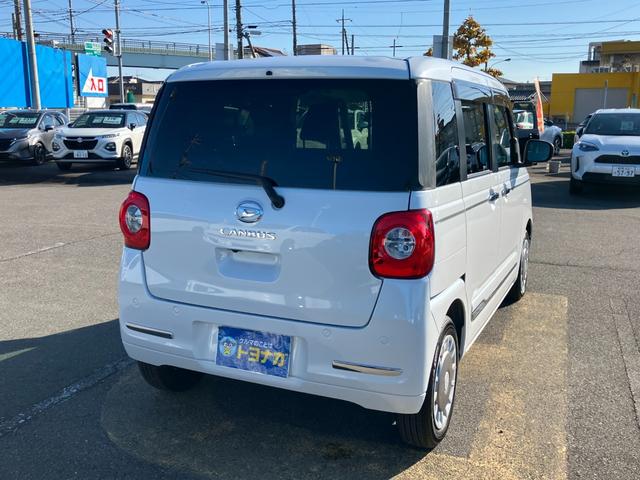 ムーヴキャンバス セオリーＧ　ナビ　フルセグＴＶ　バックカメラ　両側パワースライドドア　ＬＥＤオートライト　フォグランプ　コーナーセンサー　シートヒーター　フロアマット　ドアバイザー　ステアリングスイッチ　　雹凹（60枚目）