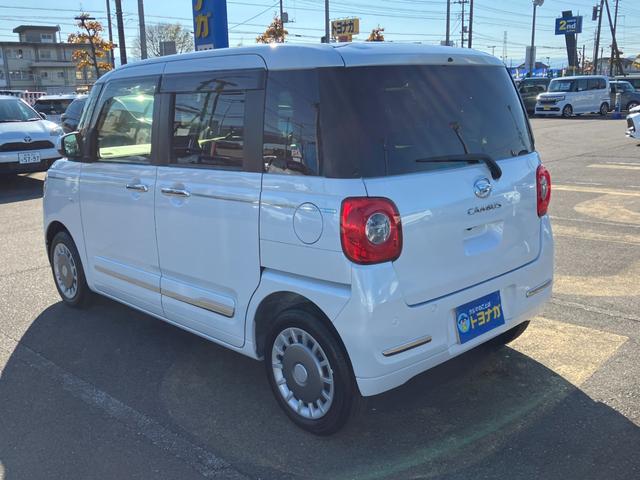 ムーヴキャンバス セオリーＧ　ナビ　フルセグＴＶ　バックカメラ　両側パワースライドドア　ＬＥＤオートライト　フォグランプ　コーナーセンサー　シートヒーター　フロアマット　ドアバイザー　ステアリングスイッチ　　雹凹（63枚目）