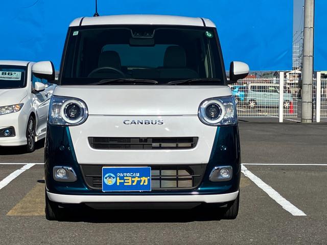 ムーヴキャンバス ストライプスＧ　ナビ　フルセグＴＶ　バックカメラ　両側電動スライドドア　ＬＥＤヘッドライト　フォグランプ　シートヒーター　コーナーセンサー　フロアマット　オートハイビーム　ステアリングスイッチ（2枚目）