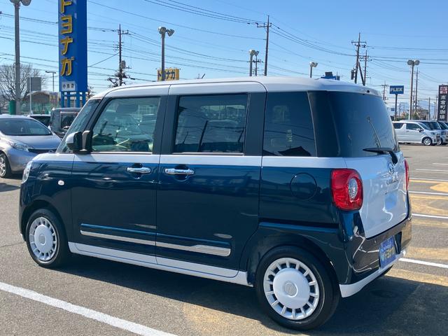 ムーヴキャンバス ストライプスＧ　ナビ　フルセグＴＶ　バックカメラ　両側電動スライドドア　ＬＥＤヘッドライト　フォグランプ　シートヒーター　コーナーセンサー　フロアマット　オートハイビーム　ステアリングスイッチ（46枚目）