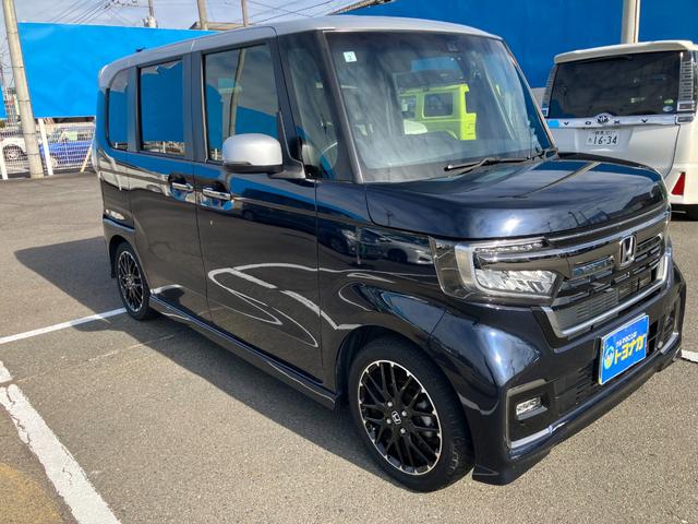 Ｎ－ＢＯＸカスタム Ｌターボ　ナビ　バックカメラ　純正１５インチアルミホイール　ビルトインＥＴＣ両側パワースライドドア　ＬＥＤヘッドライトフォグ　両側シートヒーター　ステアリングスイッチパドルシフト　クルーズコントロール雹凹（53枚目）