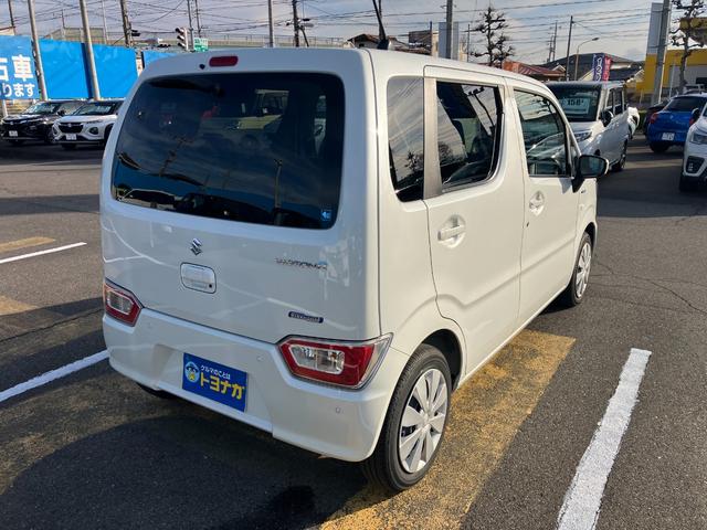 ワゴンＲ ハイブリッドＦＸ－Ｓ　７インチナビ　フルセグＴＶ　スマートキー　リアコーナーセンサー　クルーズコントロール　ステアリングスイッチ　ドライブレコーダー　オートライト　シートヒーター　オートエアコン（4枚目）