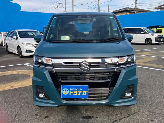 ワゴンＲカスタムＺ ハイブリッドＺＸ　純正８インチナビ　全方位モニター　フルセグＴＶ　アダプティブクルーズコントロール　ステアリングオーディオスイッチ　前後ドラレコ　シートヒーター　シートリフター　チルトステアリング（2枚目）