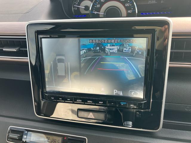 ワゴンＲカスタムＺ ハイブリッドＺＸ　純正８インチナビ　全方位モニター　フルセグＴＶ　アダプティブクルーズコントロール　ステアリングオーディオスイッチ　前後ドラレコ　シートヒーター　シートリフター　チルトステアリング（11枚目）