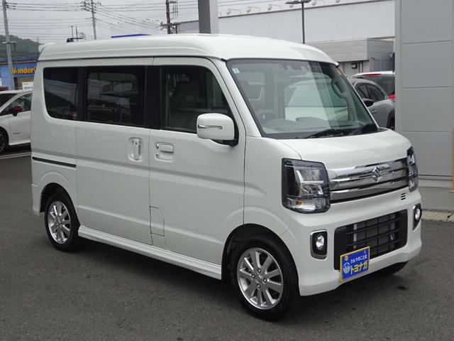 エブリイワゴン ＰＺターボスペシャル　両側パワースライドドア　純正フロアマット　ＥＴＣ２．０　運転席シートヒーター　助手席オートステップ　本革ステアリング　ＤＣＢＳ　ＬＥＤヘッドライト　入ルーフ　後期ＣＶＴモデル　キーレスプッシュスタート（7枚目）