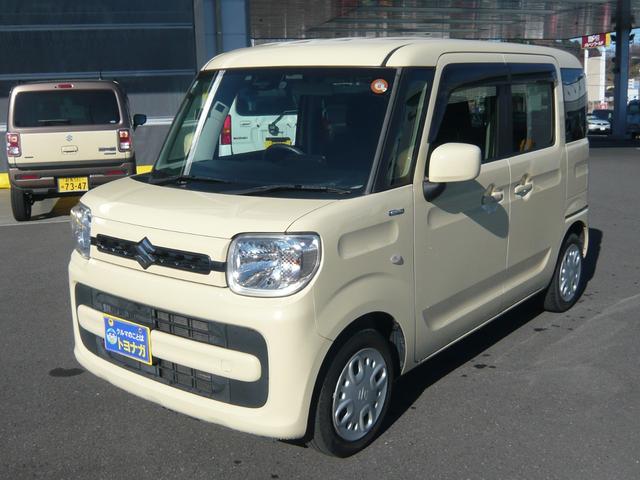 スペーシア ハイブリッドＧ　デュアルセンサーブレーキサポート　イモビライザー　ハイビームアシスト　７インチナビ　ＴＶ　Ｂｌｕｅｔｏｏｔｈ　ＤＶＤ再生　ＣＤ／ラジオ　バックカメラ　両側スライドドア（2枚目）