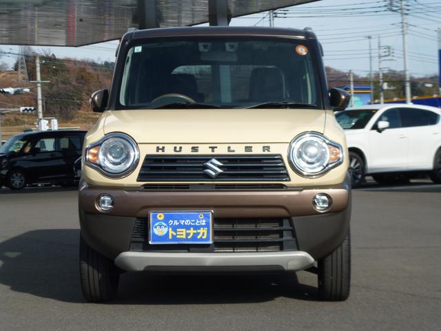 ハスラー ワンダラー　ディスチャージヘッドライト　フォグランプ　シートヒーター　７インチワイドナビ　ＴＶ　ＤＶＤ再生　Ｂｌｕｅｔｏｏｔｈ　ＣＤ／ラジオ　ステアリングスイッチ　デュアルカメラブレーキサポート（3枚目）