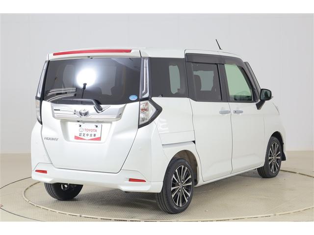 ルーミー カスタムG-T 助手席エアバック 両側オートスライドドア スマートキープッシュスタート LEDライト 1オーナー 横滑り防止機能 クルコン 点検記録簿 ETC付 アルミホイール キーレス DVD ドラレコ ナビ&TV(3枚目)