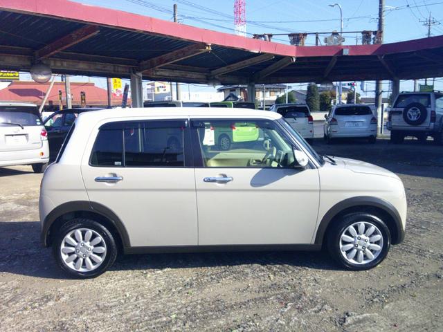 アルトラパン X ホワイトルーフ デュアルセンサーブレーキサポート HIDヘッド スマートキー&プッシュスタート シートヒーター 14アルミ(7枚目)