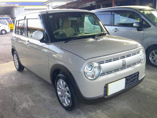 アルトラパン X ホワイトルーフ デュアルセンサーブレーキサポート HIDヘッド スマートキー&プッシュスタート シートヒーター 14アルミ(27枚目)