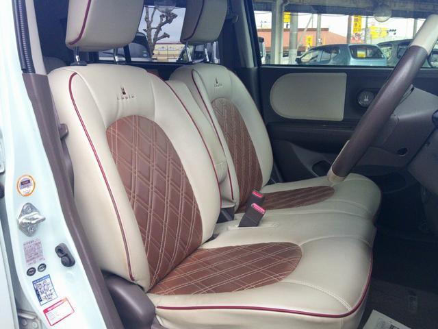 アルトラパンショコラ Ｘ　ホワイトルーフ＆ホワイトアルミ　専用革シート＆専用革巻きステアリング　ＨＩＤヘッド　スマートキー＆プッシュスタート（18枚目）