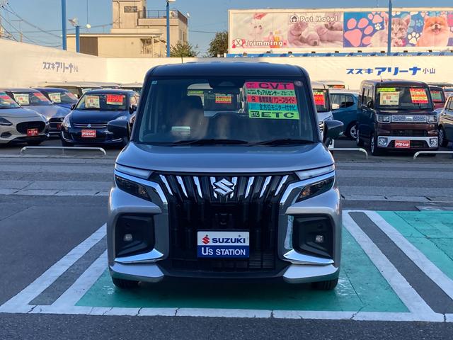 ソリオ バンディット　ＨＹＢＲＩＤ　ＭＶ　３型　ナビ・ＥＴＣ付　バックカメラ　　Ｂｌｕｅｔｏｏｔｈ　スライドドア　純正ナビ　プッシュスタート　シートヒーター　オートエアコン　ＥＴＣ　禁煙車　スズキセーフティーサポート　衝突被害軽減システム　アイドリングストップ（2枚目）