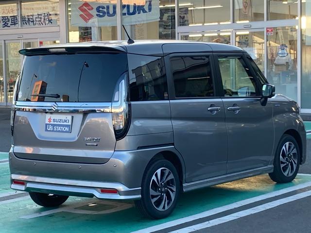 ソリオ バンディット　ＨＹＢＲＩＤ　ＭＶ　３型　ナビ・ＥＴＣ付　バックカメラ　　Ｂｌｕｅｔｏｏｔｈ　スライドドア　純正ナビ　プッシュスタート　シートヒーター　オートエアコン　ＥＴＣ　禁煙車　スズキセーフティーサポート　衝突被害軽減システム　アイドリングストップ（8枚目）