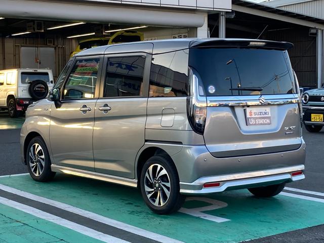 ソリオ バンディット　ＨＹＢＲＩＤ　ＭＶ　３型　ナビ・ＥＴＣ付　バックカメラ　　Ｂｌｕｅｔｏｏｔｈ　スライドドア　純正ナビ　プッシュスタート　シートヒーター　オートエアコン　ＥＴＣ　禁煙車　スズキセーフティーサポート　衝突被害軽減システム　アイドリングストップ（9枚目）