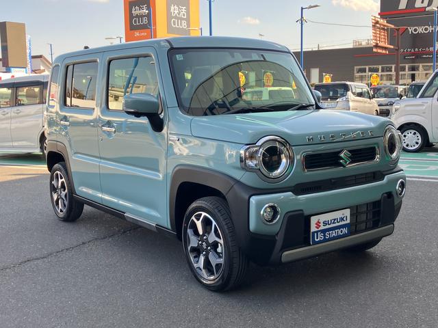 ハスラー 【決算】ＨＹＢＲＩＤ　Ｘ　３型　全方位カメラ付きナビ　バックカメラ　オートライト　Ｂｌｕｅｔｏｏｔｈ　純正ナビ　プッシュスタート　シートヒーター　オートエアコン　スズキセーフティーサポート　衝突被害軽減システム　横滑り防止機能　衝突安全ボディ（3枚目）