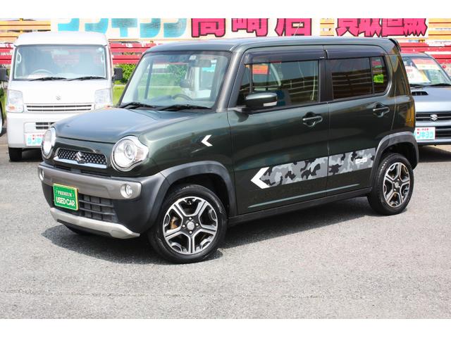 ハスラー Ｘターボ　ターボ　４ＷＤ　デユアルカメラブレーキサポート　車線逸脱警報　運転席シートヒーター　グリップコントロール　ＨＩＤ　ＡＢＳ　Ｗエアバック　プライバイシーガラス　Ｆ両席シートヒーター　純正アルミ　禁煙車（2枚目）