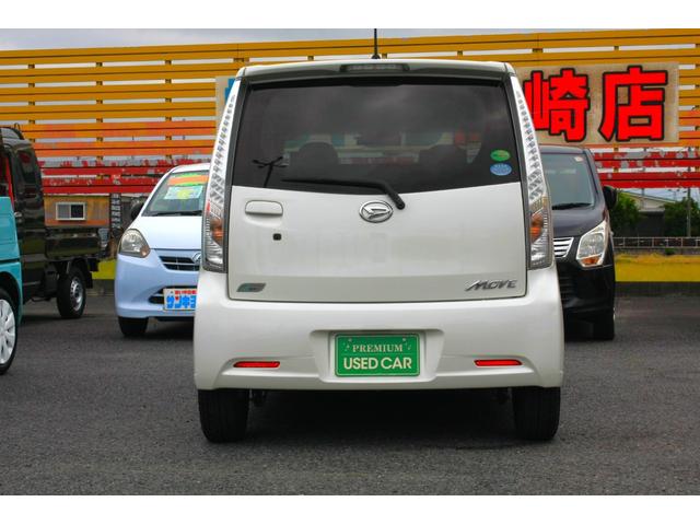 ムーヴ カスタム　ＲＳ　後期モデル　ターボ　メモリーナビ　フルセグＴＶ　ＣＤ／ＤＶＤビデオ　Ｂｌｕｅｔｏｏｔｈ　ＬＥＤライト　ＥＴＣ　エコアイドル　スマートキー　プッシュスタート　ブリッツＺＺＲ車高調　社外１４インチアルミ（7枚目）