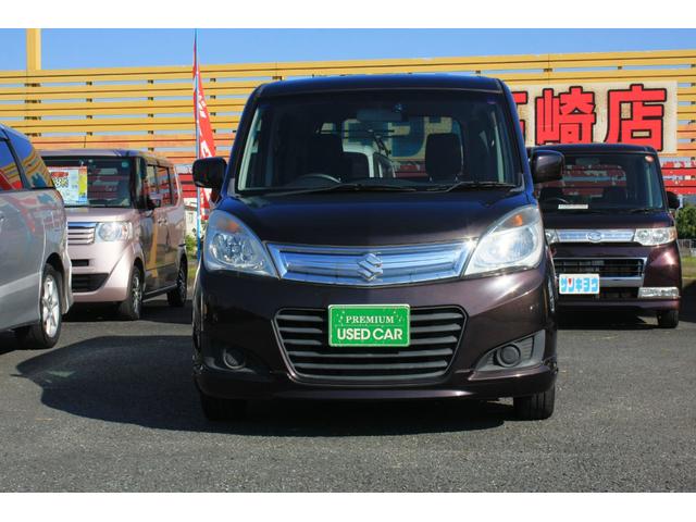 ソリオ Ｘ　黒内装色　ＳＤナビ　ワンセグＴＶ　ＣＤ　電動ドア　ＥＴＣ　ＡＢＳ　Ｗエアバック　キーフリー　プッシュスタート　オートエアコン　純正アルミ　禁煙車　純正エアロ　禁煙車（6枚目）