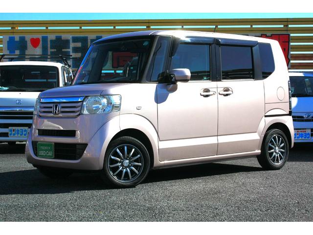 Ｎ－ＢＯＸ Ｇ　両側スライドドア　ベージュ内装色　オートエアコン　ＡＢＳ　Ｗエアバック　スマートキー　プッシュスタート　プライバシーガラス　アイドリングストップ　社外１４インチアルミ　禁煙車（2枚目）