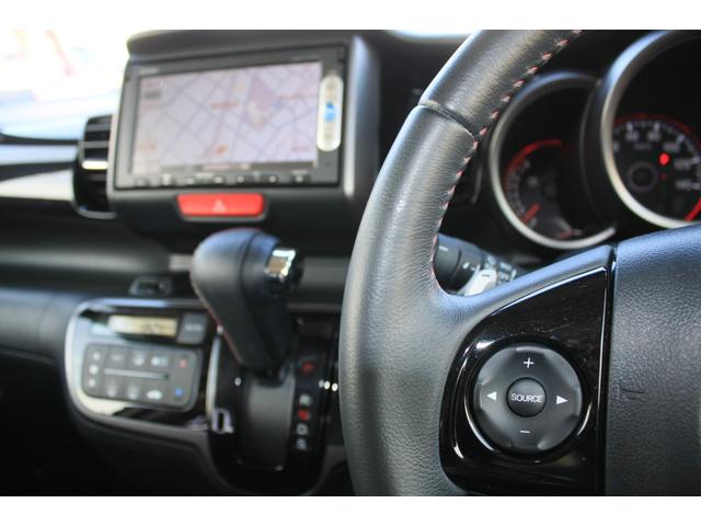 N-BOXカスタム 2トーンカラースタイル G・ターボLパッケージ ブラックルーフ ターボモデル パドル7速MTモードCVT 両側電動スライドドア SDナビ ワンセグTV CD/DVDビデオ Bluetooth バックカメラ クルーズコントロール 禁煙車(28枚目)