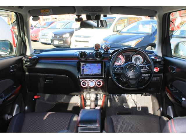 スイフトスポーツ ベースグレード 2型モデル 全方位カメラ デュアルセンサーブレーキサポート ワイドナビ/フルセグ/CD/DVDビデオ/BT 追加メーター×2(過給/油圧) ボンネットダンパー 社アルミ/マフラー 雹害歴少あり(5枚目)