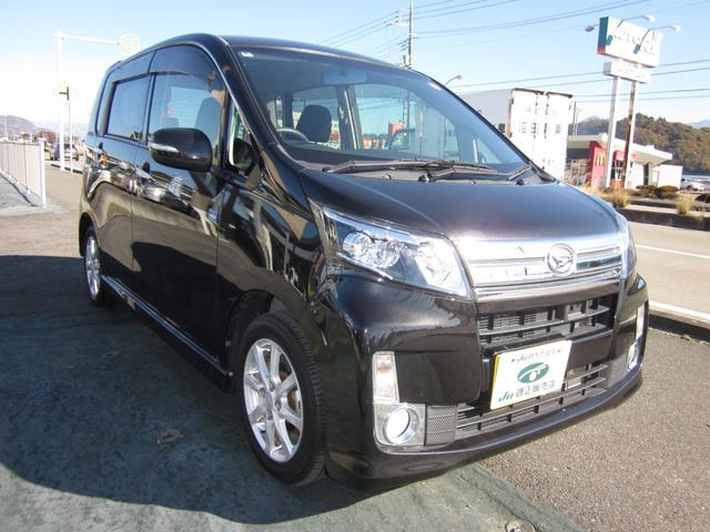 ムーヴ カスタム X SA 4WD/スマートキー/オートエアコン/衝突軽減ブレーキ/アイドリングストップ/横滑り防止/フォグランプ/ナビテレビ/ドアミラーウインカー/純正アルミホイール(3枚目)