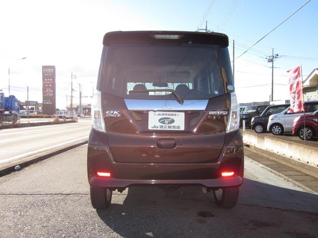 ｅＫスペースカスタム カスタムＴ　４ＷＤ／ターボ／社外アルミ／ＥＴＣ／インテリジェントキー／横滑り防止／リア両側オートスライド／ルーフエンドスポイラー／エアロ／ナビテレビ／バックカメラ／ドアミラーウインカー／タイミングチェーン仕様（7枚目）