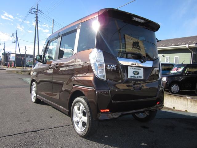 ｅＫスペースカスタム カスタムＴ　４ＷＤ／ターボ／社外アルミ／ＥＴＣ／インテリジェントキー／横滑り防止／リア両側オートスライド／ルーフエンドスポイラー／エアロ／ナビテレビ／バックカメラ／ドアミラーウインカー／タイミングチェーン仕様（8枚目）