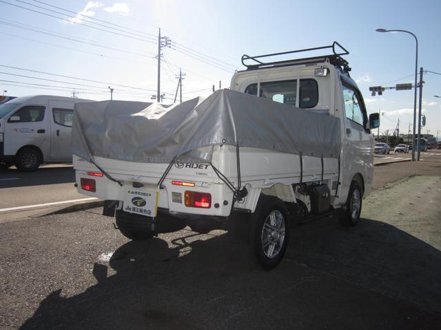 ハイゼットトラック スタンダード　農用スペシャル　４ＷＤ／エアコン／パワステ／運転席エアバック／ドラレコ／デフロック／作業灯／ＥＴＣ／ルーフラック／ナビテレビ／社外アルミホイール／社外シフトノブ／社外サイドステップ（6枚目）