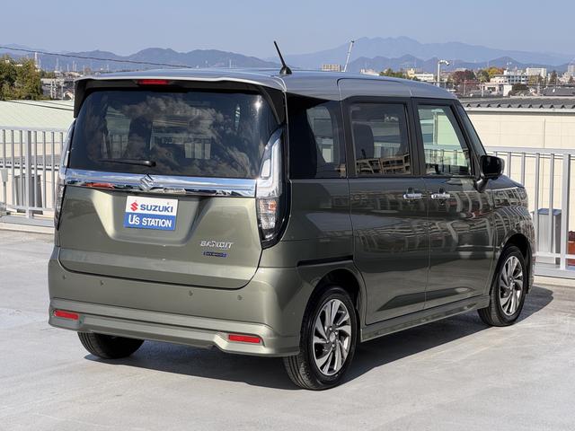 ソリオバンディット ＨＹＢＲＩＤ　ＳＶ　５ＡＧＳ　全方位モニタ用カメラＰＫＧ　全方位モニター用カメラパッケージ　オートライト　電動スライドドア　プッシュスタート　シートヒーター　オートエアコン　スズキセーフティーサポート　衝突被害軽減システム　アイドリングストップ　横滑り防止（7枚目）
