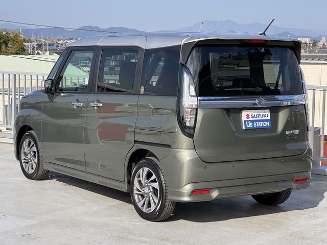 ソリオバンディット ＨＹＢＲＩＤ　ＳＶ　５ＡＧＳ　全方位モニタ用カメラＰＫＧ　全方位モニター用カメラパッケージ　オートライト　電動スライドドア　プッシュスタート　シートヒーター　オートエアコン　スズキセーフティーサポート　衝突被害軽減システム　アイドリングストップ　横滑り防止（9枚目）