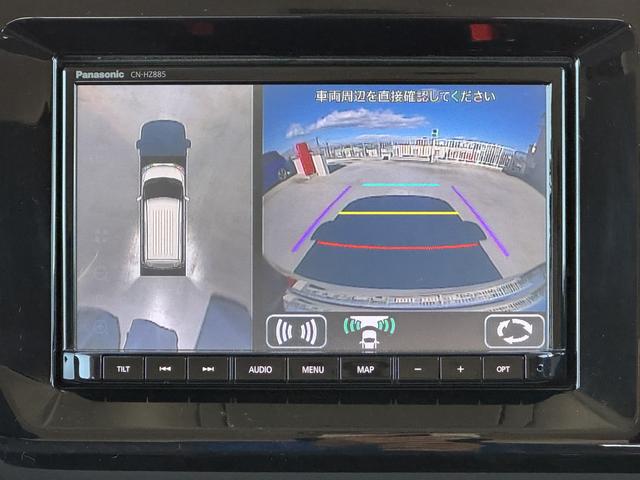 ソリオ HYBRID MX 全方位モニタ付ナビ/ETC 車検整備渡し 全方位モニター付ナビ オートライト 電動スライドドア(後席左) プッシュスタート シートヒーター オートエアコン スズキセーフティーサポート 衝突被害軽減システム アイドリングストップ 横滑り防止機能(31枚目)