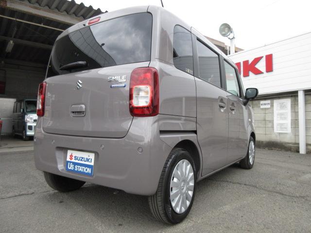 ワゴンＲスマイル ＨＹＢＲＩＤ　Ｓ　コネクト対応全方位カメラ付ナビ装着車　３型　オートライト　Ｂｌｕｅｔｏｏｔｈ　スライドドア　純正ナビ　プッシュスタート　シートヒーター　オートエアコン　スズキセーフティーサポート　衝突被害軽減システム　アイドリングストップ　横滑り防止機能（8枚目）