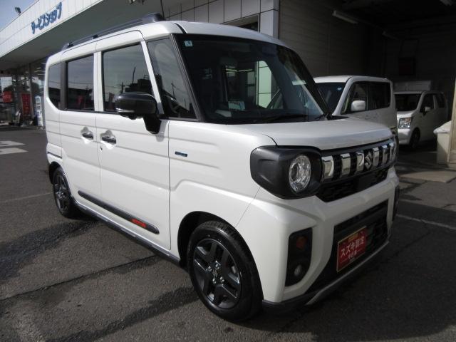 スペーシア ギア HYBRID XZターボ コネクト対応全方位M付ナビ オートライト Bluetooth スライドドア 純正ナビ プッシュスタート シートヒーター オートエアコン スズキセーフティーサポート 衝突被害軽減システム アイドリングストップ 横滑り防止機能(10枚目)