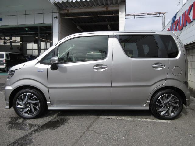 ワゴンR カスタムZ HYBRID ZX アップグレードPKG 4型 全方位カメラ付ディスプレイオーディオ オートライト Bluetooth プッシュスタート シートヒーター オートエアコン スズキセーフティーサポート 衝突被害軽減システム 横滑り防止機能(5枚目)