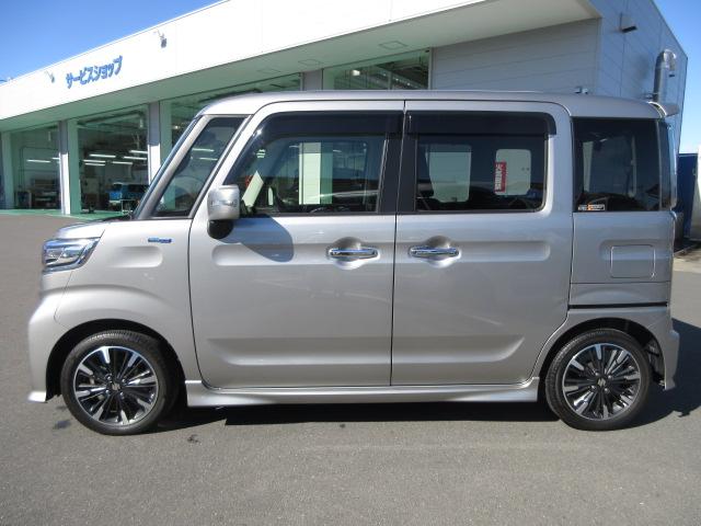 スペーシアカスタム カスタム　ＨＹＢＲＩＤ　ＸＳターボ　前後ドラレコ連動ナビ２型　ドライブレコーダー　バックカメラ　オートライト　Ｂｌｕｅｔｏｏｔｈ　スライドドア　純正ナビ　プッシュスタート　シートヒーター　オートエアコン　ＥＴＣ　スズキセーフティーサポート　衝突被害軽減システム（2枚目）