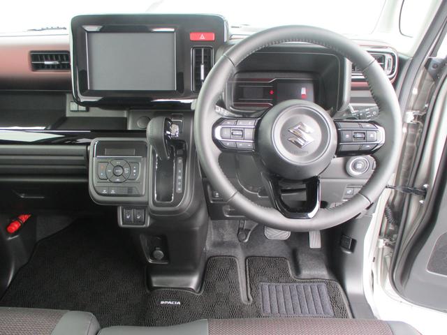 スペーシアカスタム カスタム　ＨＹＢＲＩＤ　ＸＳターボ　オートライト　スライドドア　プッシュスタート　シートヒーター　オートエアコン　スズキセーフティーサポート　衝突被害軽減システム　アイドリングストップ　衝突安全ボディ　盗難防止システム（15枚目）