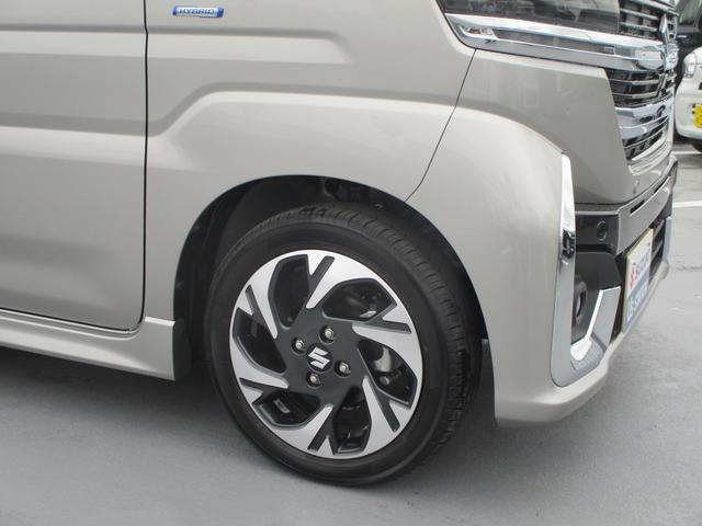 スペーシアカスタム カスタム　ＨＹＢＲＩＤ　ＸＳターボ　オートライト　スライドドア　プッシュスタート　シートヒーター　オートエアコン　スズキセーフティーサポート　衝突被害軽減システム　アイドリングストップ　衝突安全ボディ　盗難防止システム（19枚目）