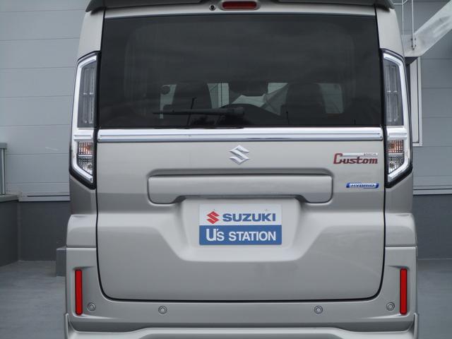 スペーシアカスタム カスタム　ＨＹＢＲＩＤ　ＸＳターボ　オートライト　スライドドア　プッシュスタート　シートヒーター　オートエアコン　スズキセーフティーサポート　衝突被害軽減システム　アイドリングストップ　衝突安全ボディ　盗難防止システム（27枚目）