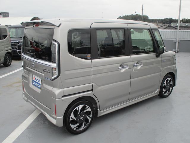 スペーシアカスタム カスタム　ＨＹＢＲＩＤ　ＸＳターボ　オートライト　スライドドア　プッシュスタート　シートヒーター　オートエアコン　スズキセーフティーサポート　衝突被害軽減システム　アイドリングストップ　衝突安全ボディ　盗難防止システム（43枚目）