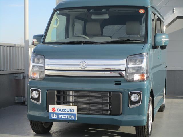 エブリイワゴン PZターボ ハイルーフ デュアルカメラブレーキサポート オートライト スライドドア プッシュスタート オートエアコン スズキセーフティーサポート 衝突被害軽減システム 衝突安全ボディ 盗難防止システム(2枚目)